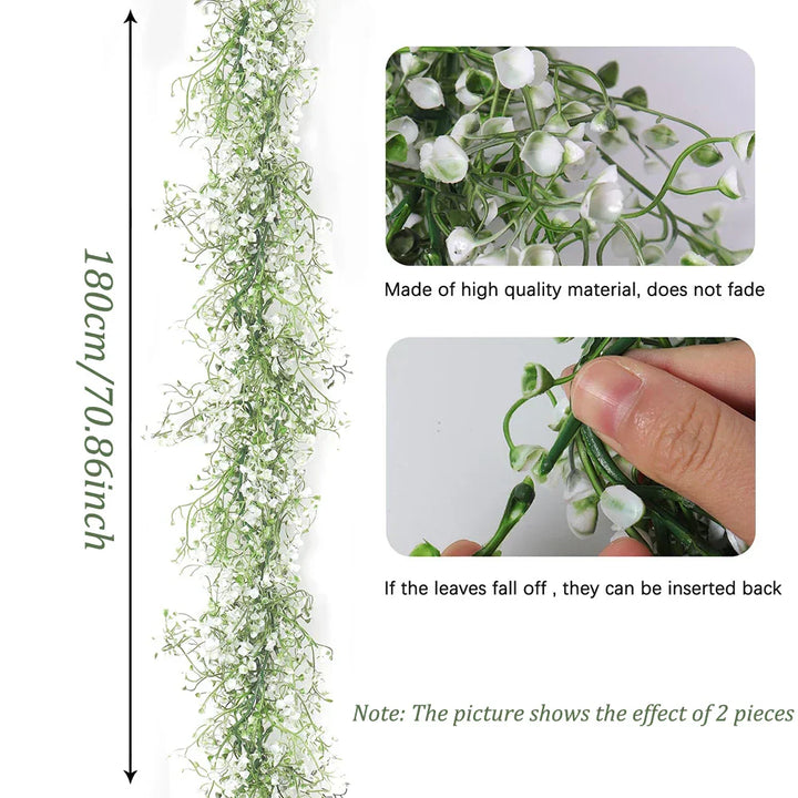 EverGreenCharm | Plante suspendue artificielle en guirlande | Décoration d'automne et toute l'année