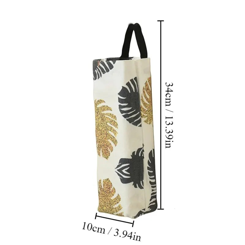Support mural Baginova pour sacs poubelle | Distributeur de sacs gain de place | Rangement sans perçage | 34×10 cm