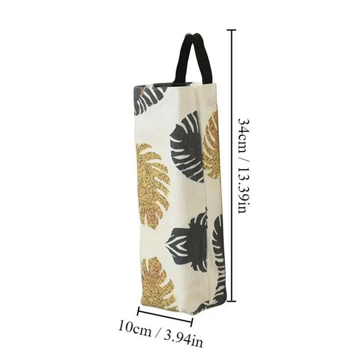 Support mural Baginova pour sacs poubelle | Distributeur de sacs gain de place | Rangement sans perçage | 34×10 cm