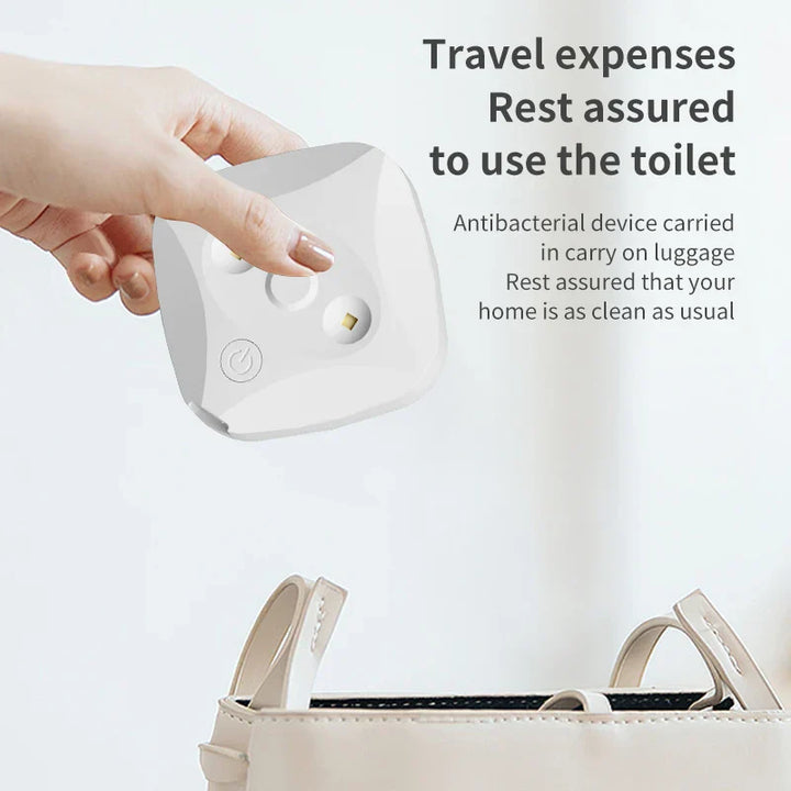 Lampe de désinfection UV pour toilettes PureLoo | 8 x 8 cm | Rechargeable & Automatique