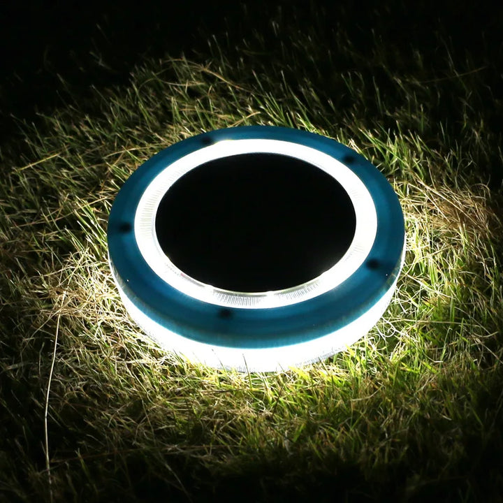 AquaGlow Lumière de Piscine Solaire | Flottante & Étanche | LED Bleue | 11,6×2,5 cm