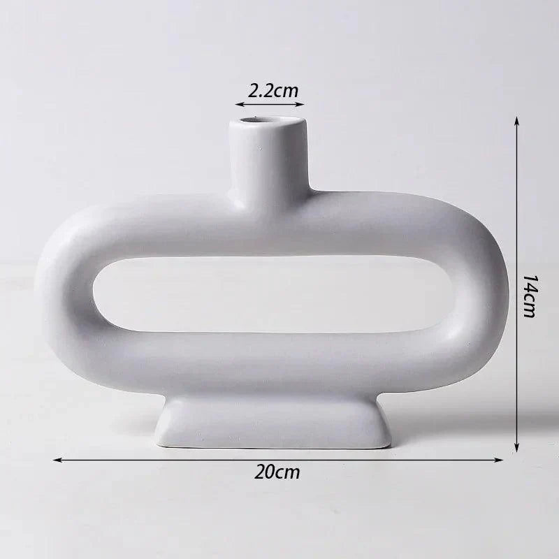 Bougeoir Moderne | Design Scandi | Fer & Verre | Polyvalent comme Vase
