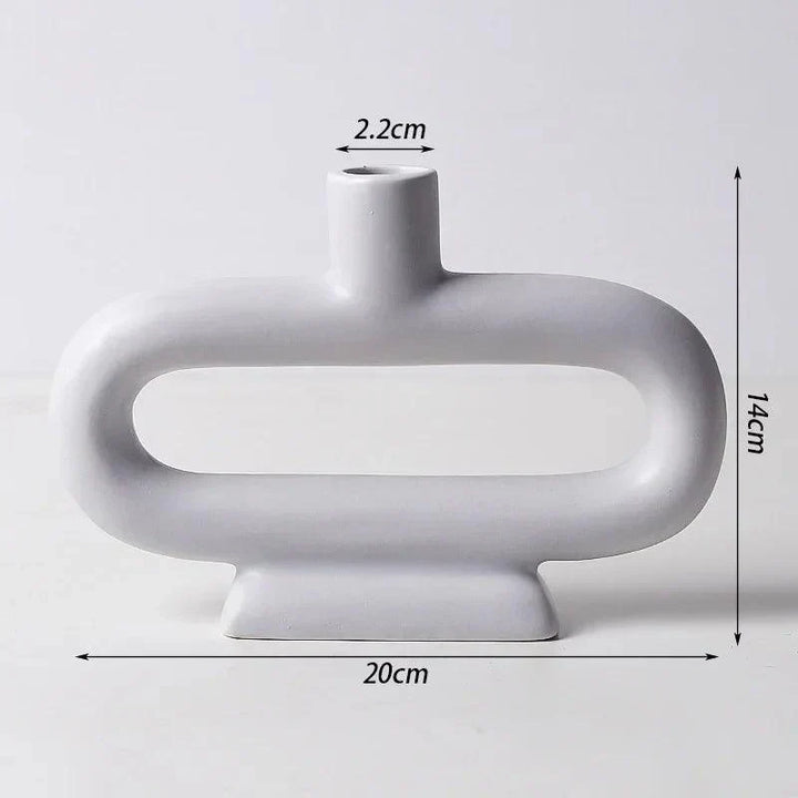 Bougeoir Moderne | Design Scandi | Fer & Verre | Polyvalent comme Vase