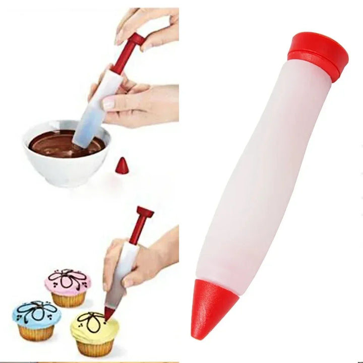 ChocoArt Stylo de Décoration | Stylo en Silicone pour Gâteaux, Chocolat & Sauces | Alimentaire