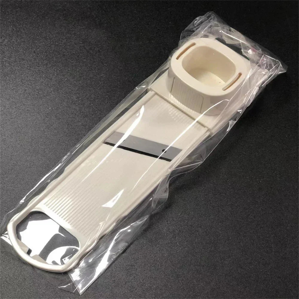 GarliChef Hachoir à Ail 2-en-1 | Râpe & Trancheuse | Presse Ail Manuelle avec Lame en Acier Inoxydable | Compatible Lave-Vaisselle | 23×5,5 cm