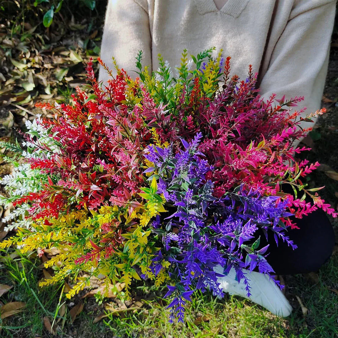 Florabell Ensemble de 12 Lavandes Artificielles | Plantes Artificielles pour Mariages, Vases, Couronnes & Décoration | Pour Intérieur & Extérieur