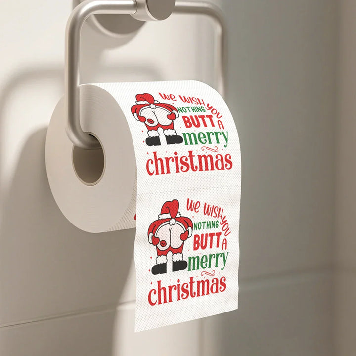 Papier toilette de Noël FestivaRoll | Papier à motif amusant | Bonne année 2026 | Décoration & fournitures de fête