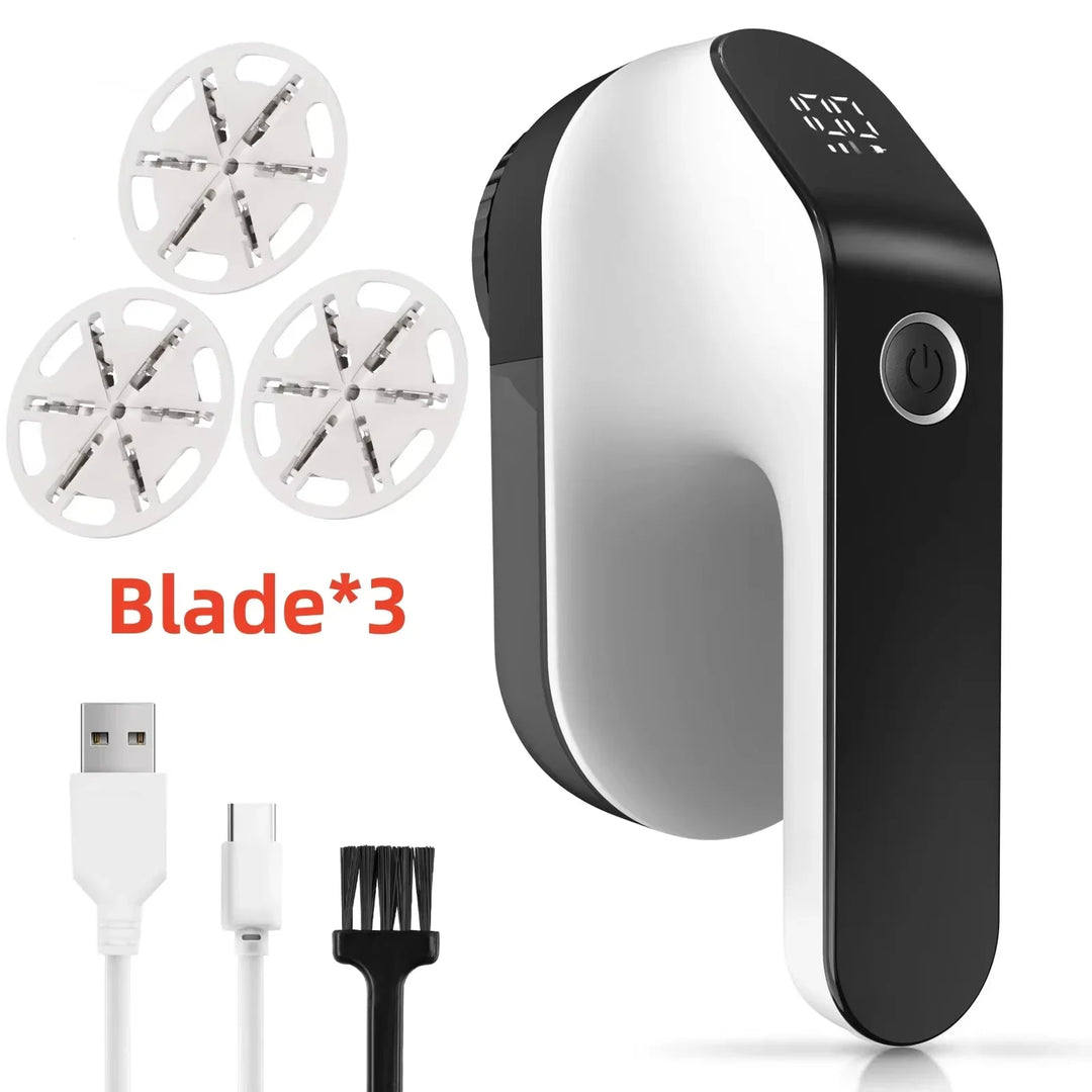 Texora Épilateur de peluches | Rechargeable | 3 Vitesses | Affichage LED | Batterie 2000 mAh