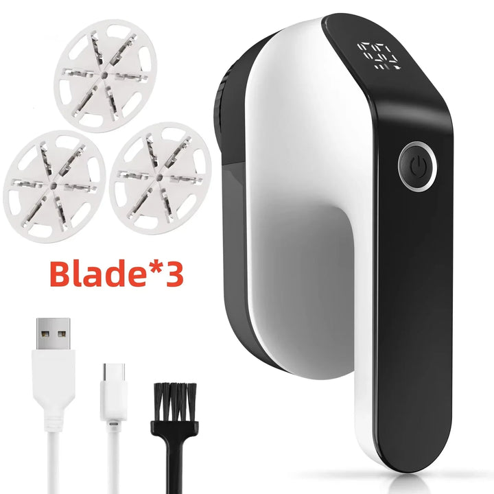Texora Épilateur de peluches | Rechargeable | 3 Vitesses | Affichage LED | Batterie 2000 mAh