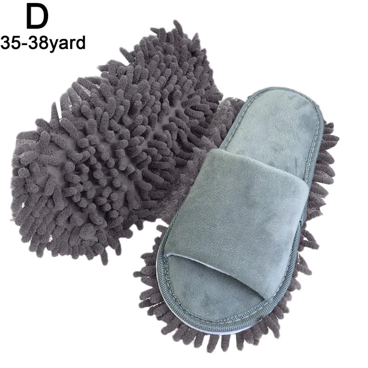 CleanSteps Chaussons en Microfibre | Chaussures 2-en-1 & Mop | Lavables & Antidérapants | Convient à tous les types de sols