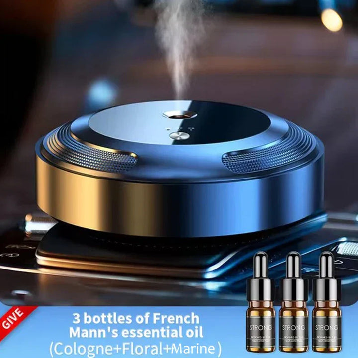 Ensemble de Diffuseur d'Arome Lunova | Appareil d'Aromathérapie Intelligent avec 3 Huiles Essentielles | Chargement USB & Mode Intelligent