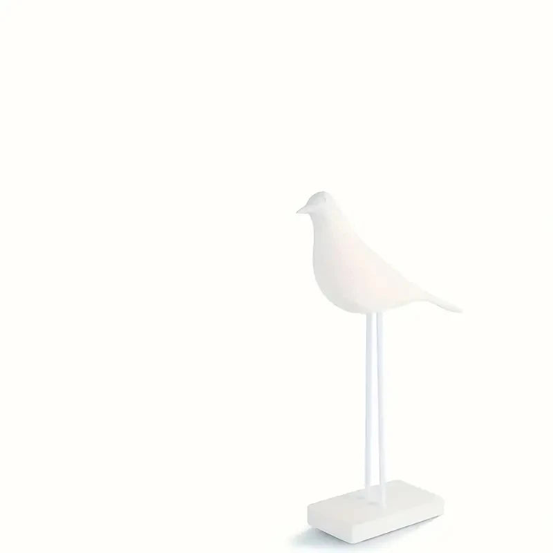 Figurine Deko NordicBird | Statue d'oiseau peinte à la main en résine | Accessoire de décoration scandinave | Décoration de table et de bureau