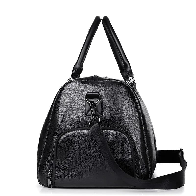 Sac de voyage Ravemo Roadster | Sac de sport rétro en PU imperméable | 44×33×21 cm | Pour les courts séjours, l'entraînement & la moto
