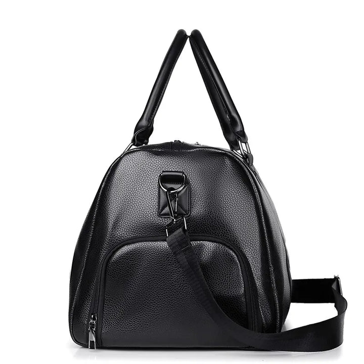 Sac de voyage Ravemo Roadster | Sac de sport rétro en PU imperméable | 44×33×21 cm | Pour les courts séjours, l'entraînement & la moto