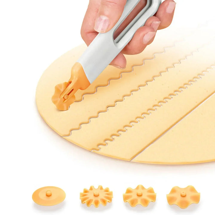 Bakelo Rouleau à pâtisserie Cutter | Cutter de pâte polyvalent | 15,7 × 3,4 cm | Aide à la cuisson en plastique