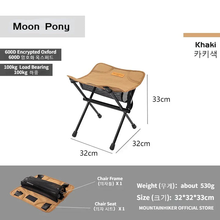 TrekLite Chaise Pliable Ultra-Légère pour Outdoor & Camping | Compacte & Portable | Alliage d'Aluminium | Pour Randonnée, Pêche & Voyage