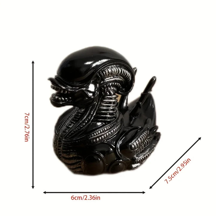 Figurine de Canard Alien en Résine | Canard Extraterrestre Amusant | Décoration en Résine pour Bureau, Voiture & Maison
