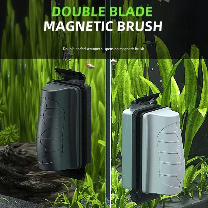 Aimant de nettoyage pour aquarium | Brosse à algues flottante | Pour une épaisseur de verre jusqu'à 0,4 cm