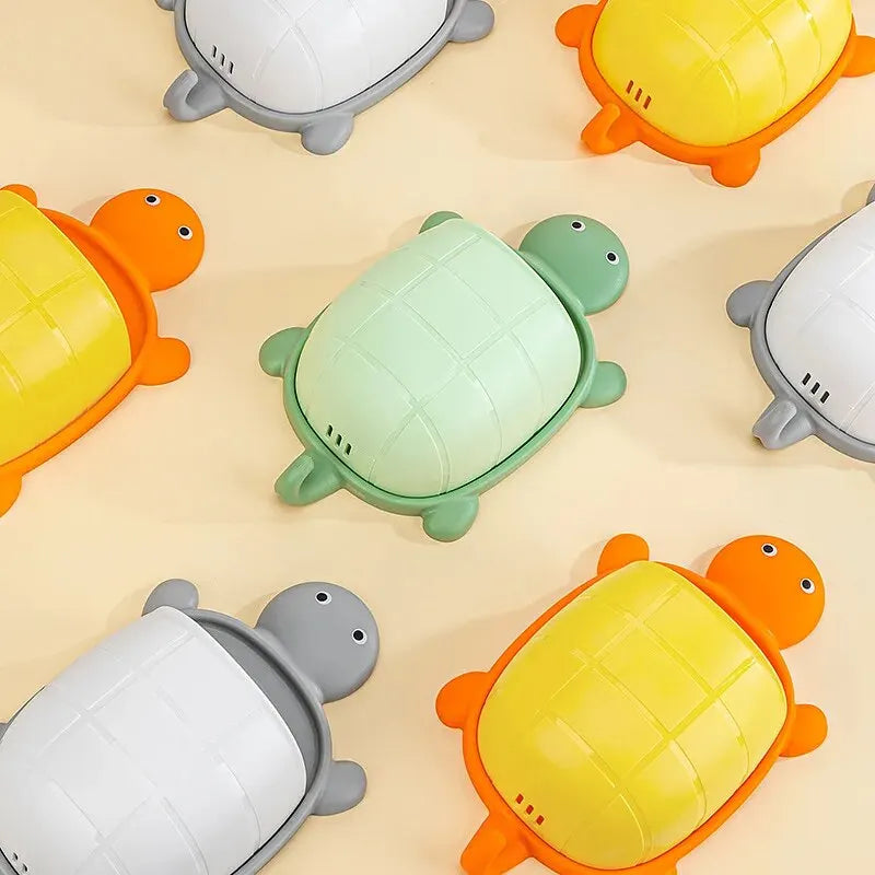 TurtleBox Support de rangement & porte-brosse à dents | Design mignon de tortue | 22×13×5,7 cm