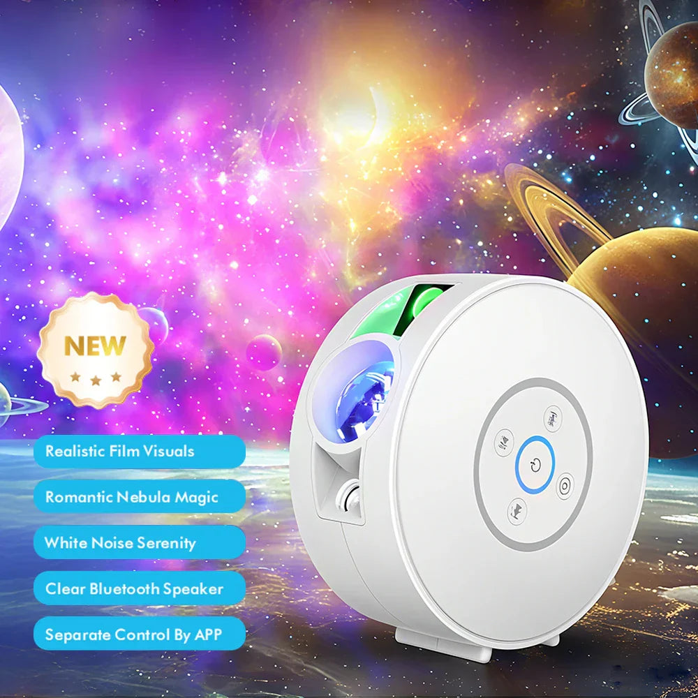 Nebuligh Smart Galaxy Projecteur d'étoiles | Contrôle par application et vocal | 16 millions de couleurs | Minuterie et mode musique | Compatible avec Alexa et Google Home