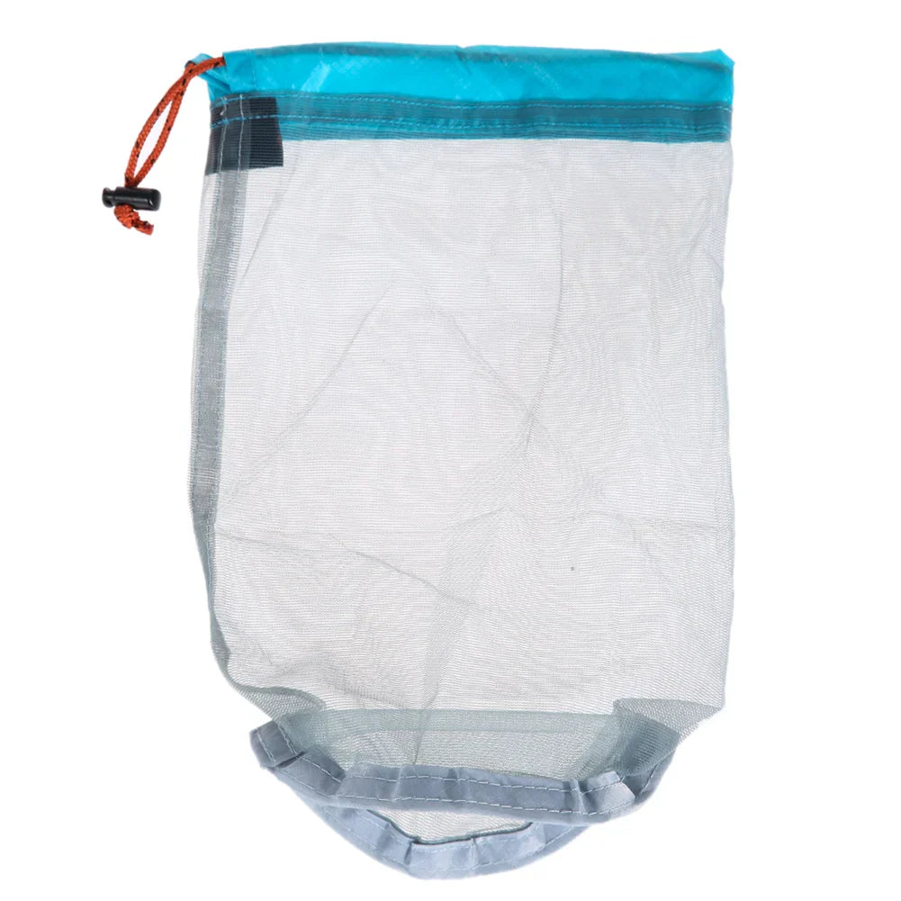 TrekSack MeshLite Sac en Maille Ultra Léger | Sac à Dos Respirant avec Cordon de Serrage | Différentes Tailles S–XXL | Pour la Randonnée, le Camping & les Voyages
