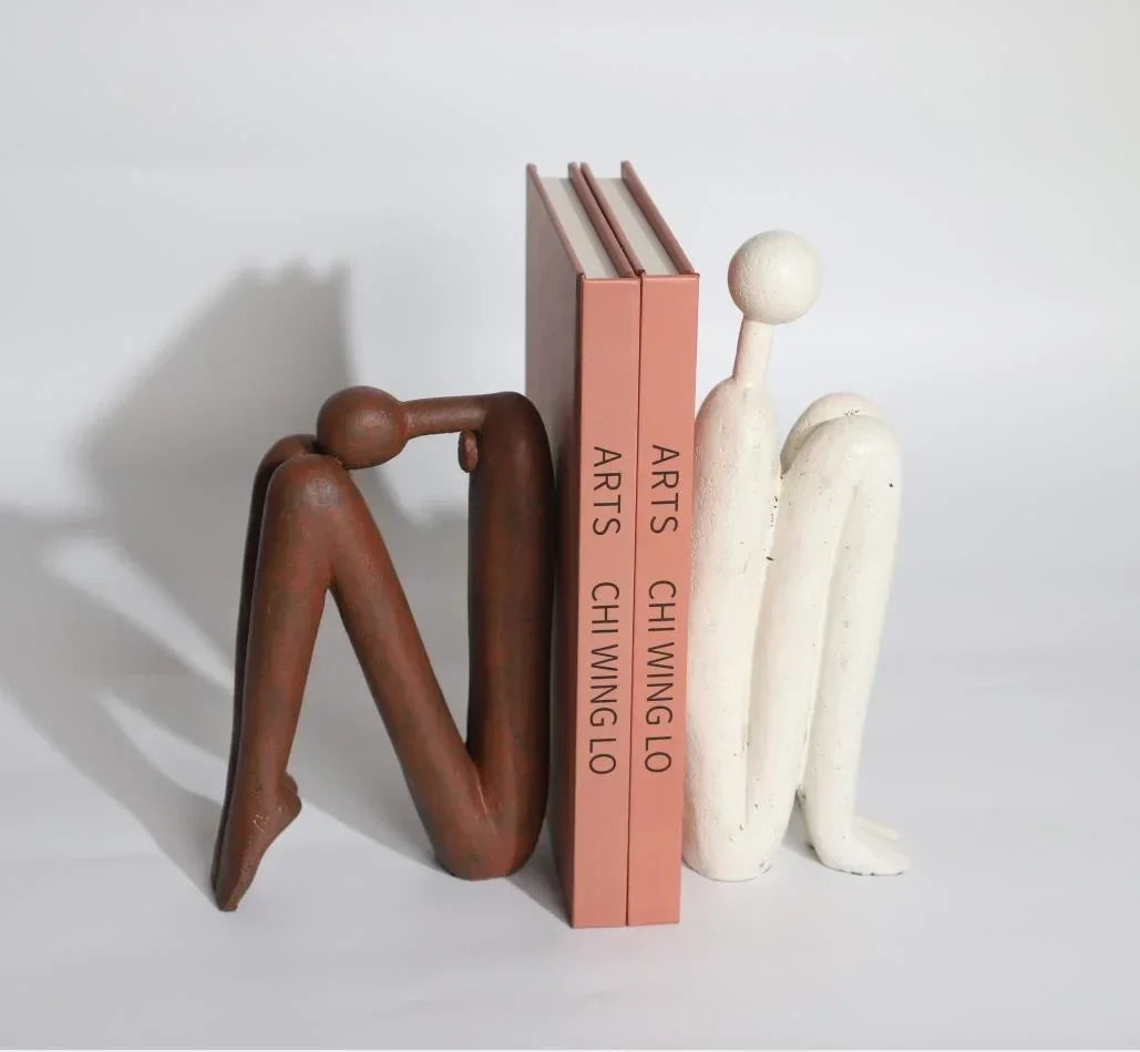 ArteHold Support de livres | Design abstrait | Style scandinave | Polyresin 21 × 14 cm