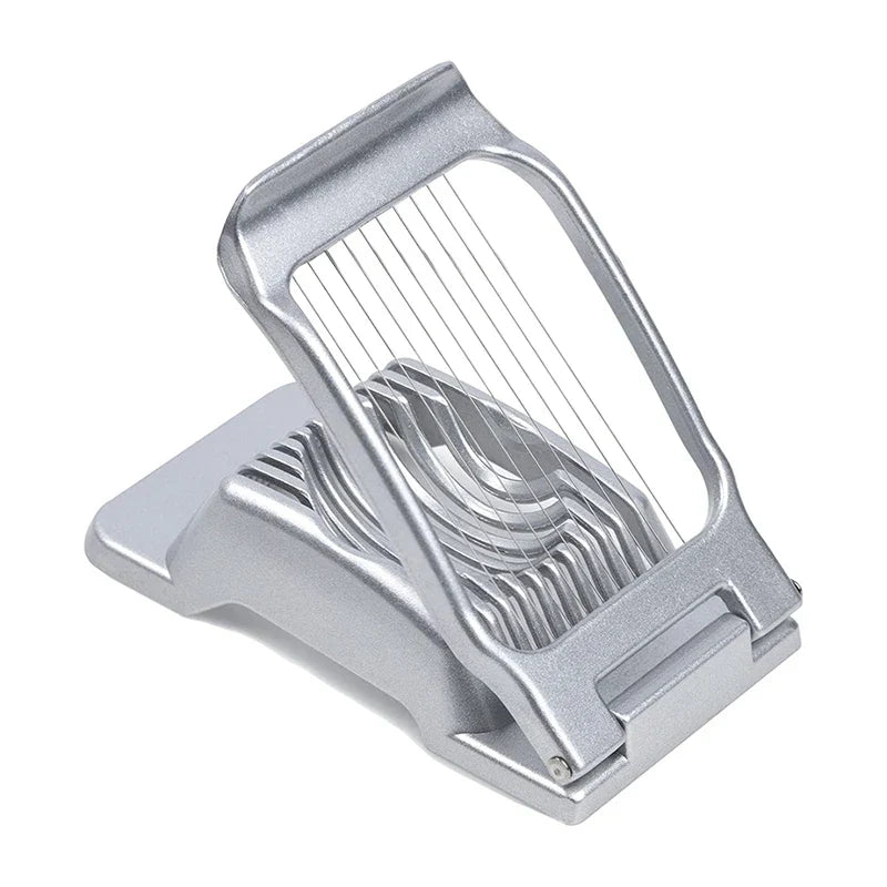 Coupe-Œufs SchnittMeister | Fils de coupe en acier inoxydable | Pour œufs, fromage & champignons | Boîtier en aluminium robuste