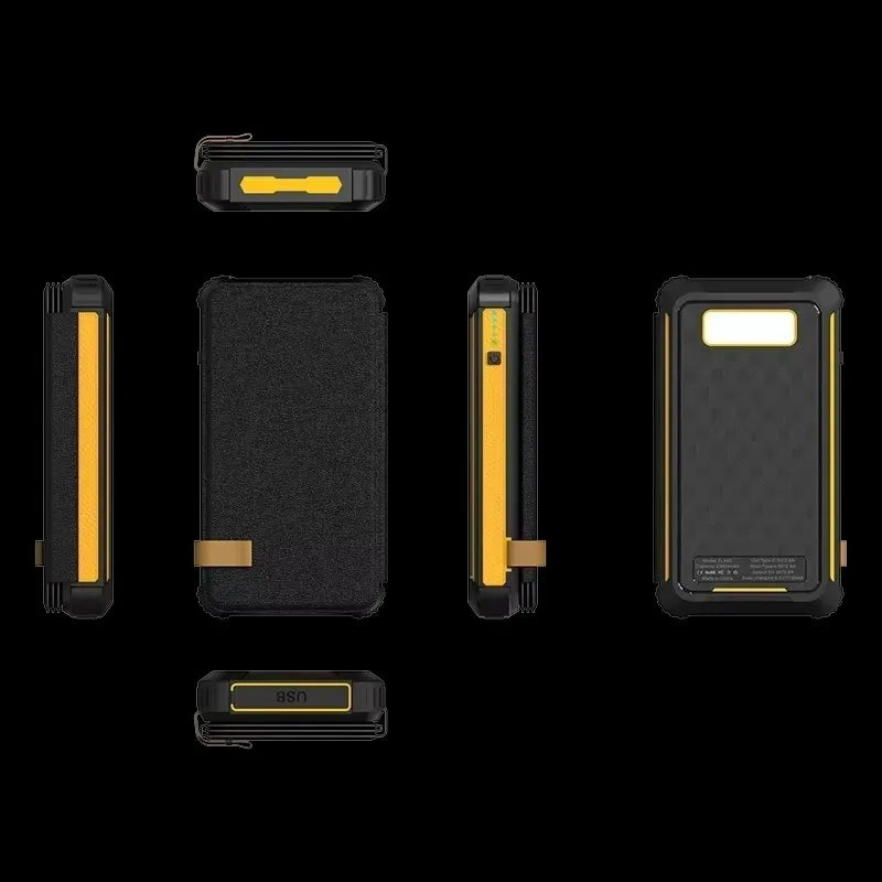 Powerbank Solaire SunCharge Fold | Panneau Solaire Pliable & Sortie USB | Étanche & Adapté pour l'Extérieur | Pour Téléphone, Camping & Voyages