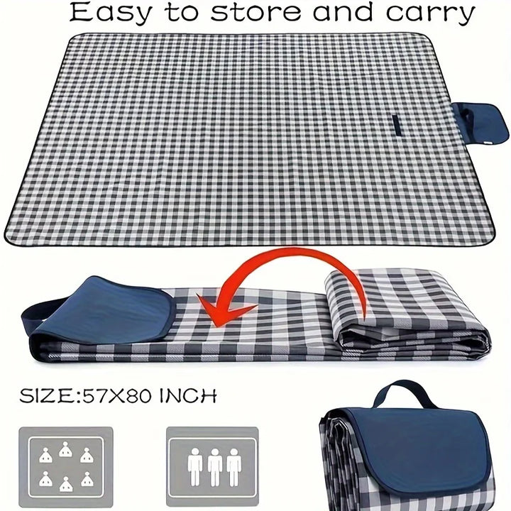 Couverture de pique-nique Travella | Imperméable & Résistante au sable | Extra Grande 203x145 cm | Pour la plage & en extérieur