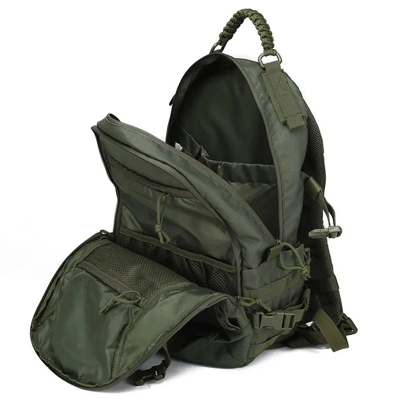 TrekNexus 35 L Sac à dos de randonnée pour hommes | Sac à dos de trekking tactique 48 × 33 × 22 cm | Camping en plein air, pêche, chasse & sport avec système MOLLE