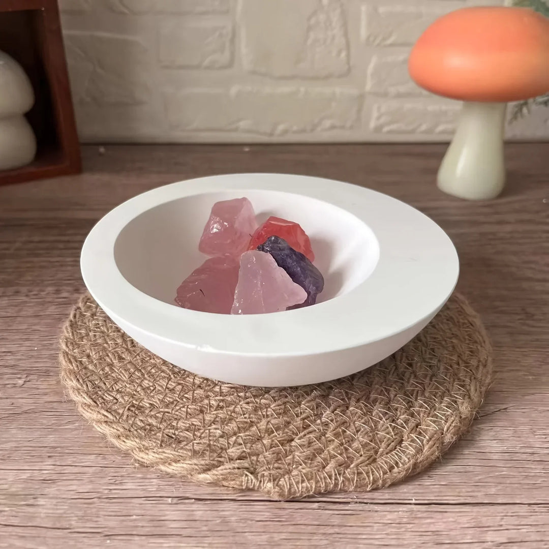 Formora | Moule en silicone plat irrégulier | Moule décoratif et de coulée rond | Pour résine, plâtre et porte-bijoux