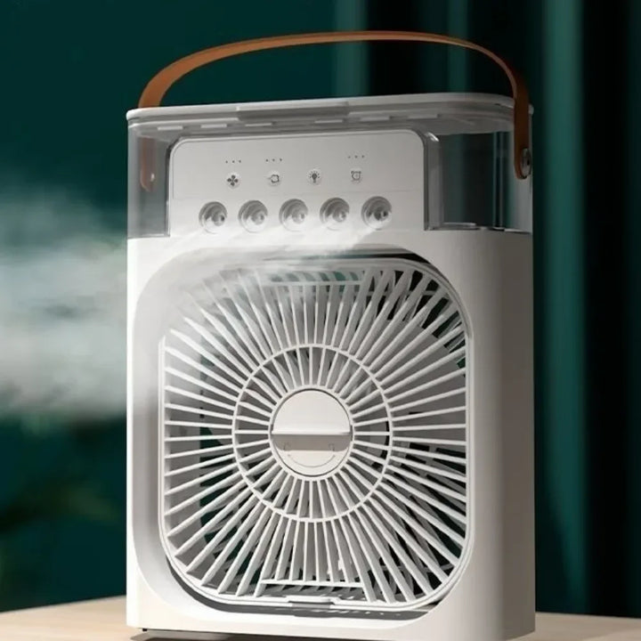 Refroidisseur d'air BrisaAir | Ventilateur à 3 vitesses & humidificateur d'air | Avec minuterie & lumière LED | Réservoir de 600ml