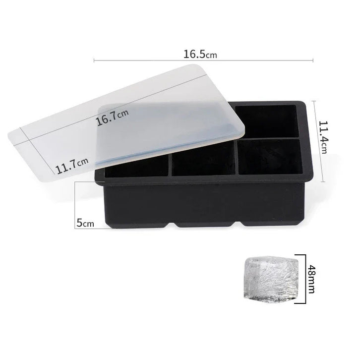 FrostForm Grand Moule à Glace en Silicone | Sans BPA & Flexible | Pour Glaces XXL, Cocktails & Cuisine | Facile à Nettoyer