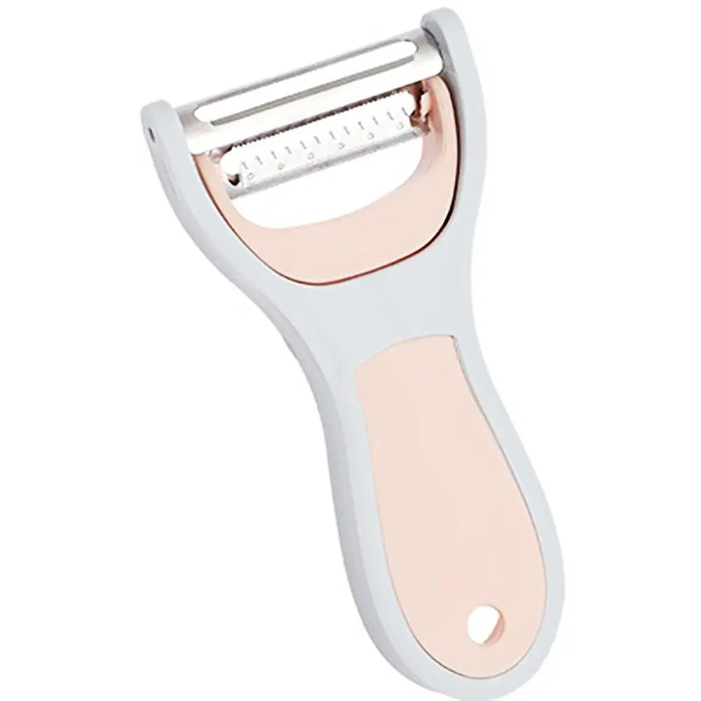 Éplucheur 2-en-1 Skandora PeelCut pour fruits et légumes | Éplucheur en acier inoxydable amovible au style nordique | 14 × 7 cm / 12 × 5,5 cm