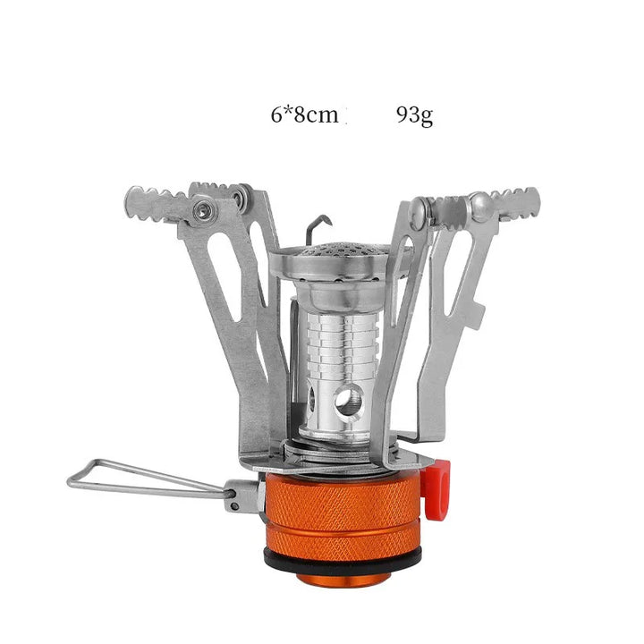Trekko Réchaud à Gaz Camping | Pliable & Ultra Léger | 3000W Haute Performance | Aluminium & Acier Inoxydable | Pour Outdoor & Trekking