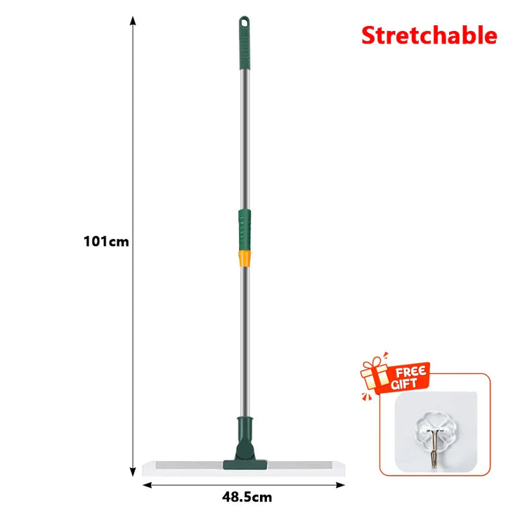 Flexiva Brosse de Nettoyage Télescopique avec Lame en Silicone | Pivotante à 180° | Pour Sols, Fenêtres & Salle de Bain