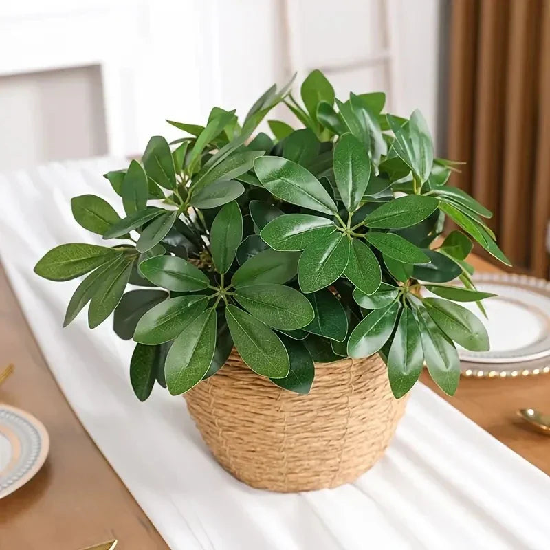 Plante artificielle EverLeaf 33 | 33 cm | Avec tige et feuilles | Décoration facile à entretenir pour la maison et le bureau