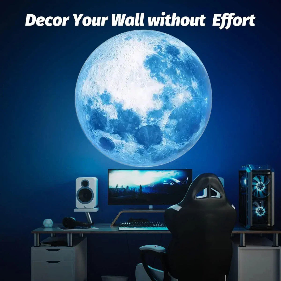 Lunaris Lampe de Lune | Lumière LED d'ambiance | Fonctionne par USB | Alliage d'aluminium & plastique