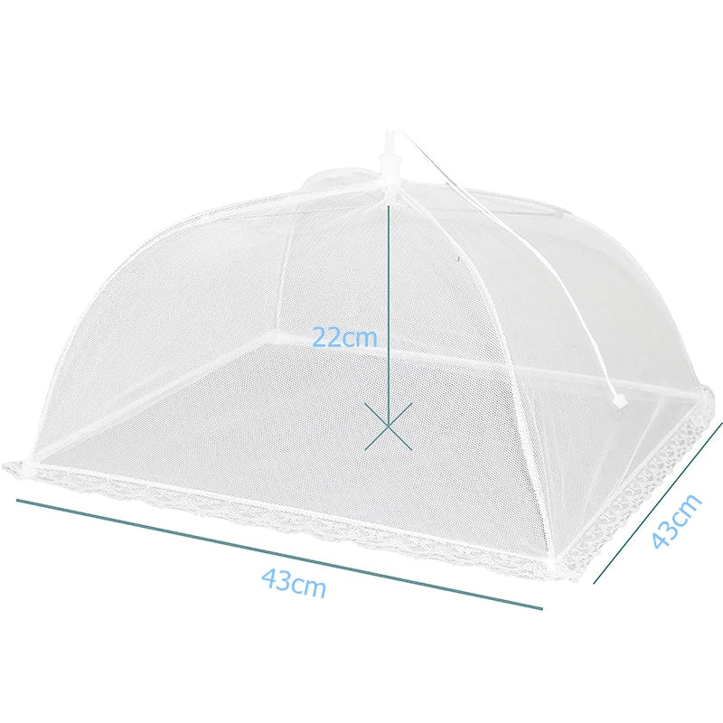 FrischNetz Couverture pliable pour aliments | Réutilisable & Respirant | Réseau anti-insectes pour l'extérieur & la cuisine | Léger & Économiseur d'espace