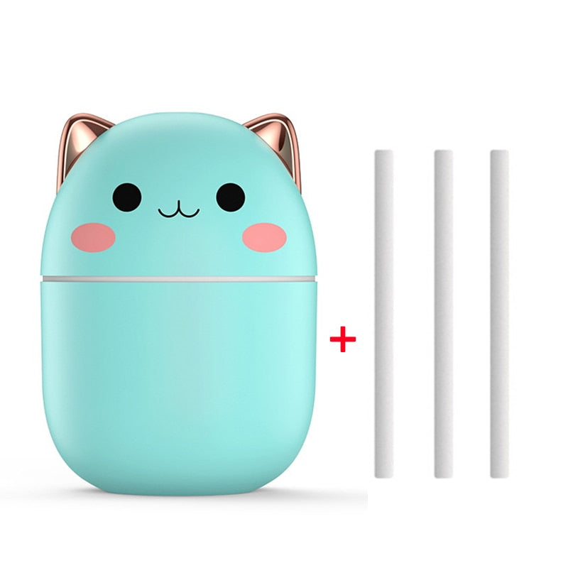 Humidificateur 2-en-1 et veilleuse DreamGlow | 200 ml | Blanc/Rose/Bleu