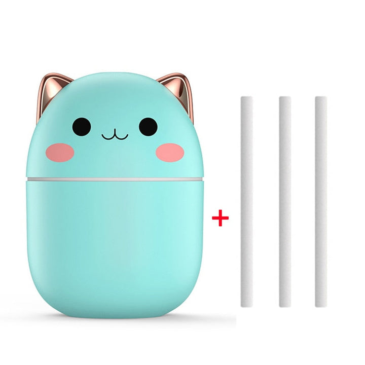 Humidificateur 2-en-1 et veilleuse DreamGlow | 200 ml | Blanc/Rose/Bleu