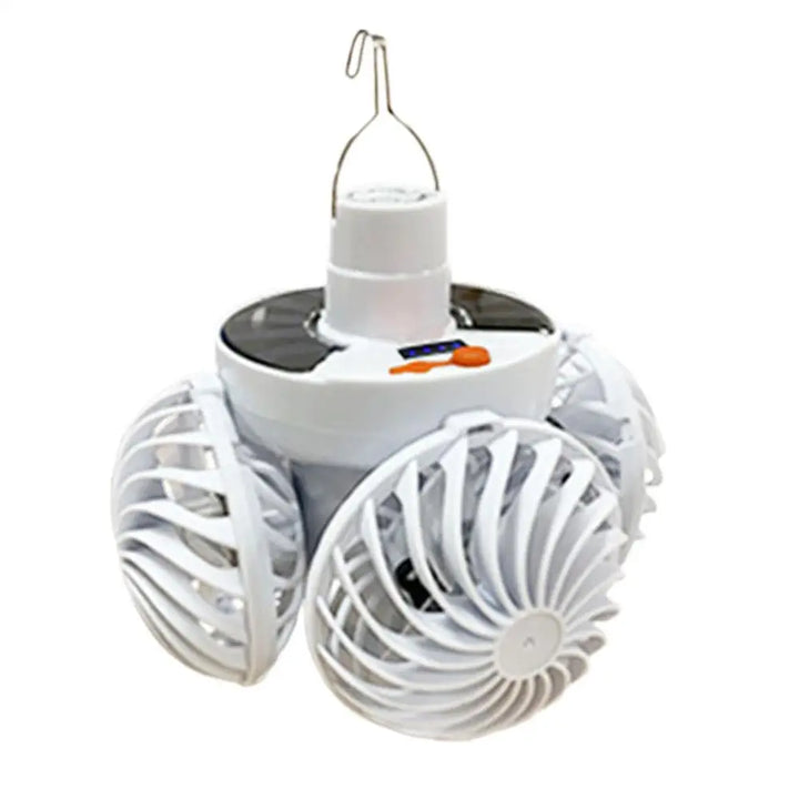 Lampe de Camping Solaire Ventolux avec Ventilateur | Pliable & Portable | 3 Vitesses de Vent & Éclairage LED | Pour Tente, Terrasse & Extérieur