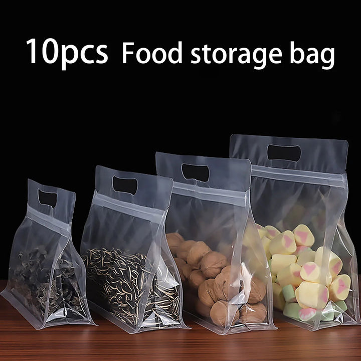 EcoPouch Sacs de rangement | Réutilisables & Étanches | Pour fruits, légumes, collations & plus | Set de 10