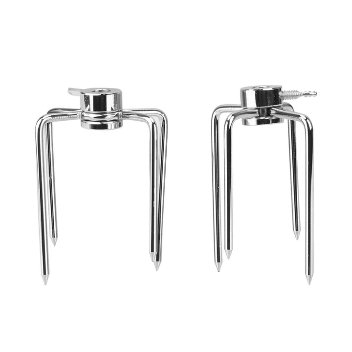 Fourchettes à viande BBQ GrillMeister Pro | Set de 2 | Acier inoxydable | Pour rôtissoire & barbecue au charbon de bois