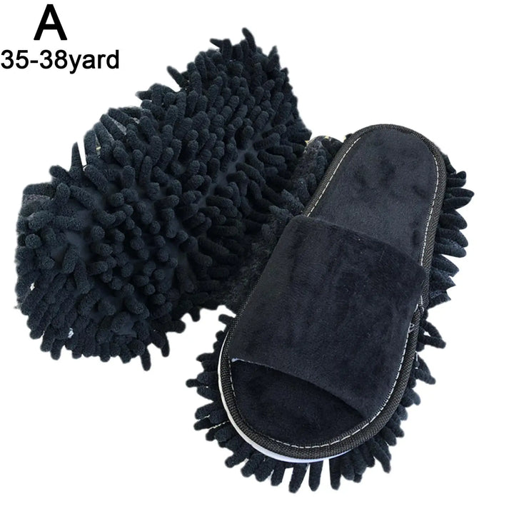 CleanSteps Chaussons en Microfibre | Chaussures 2-en-1 & Mop | Lavables & Antidérapants | Convient à tous les types de sols