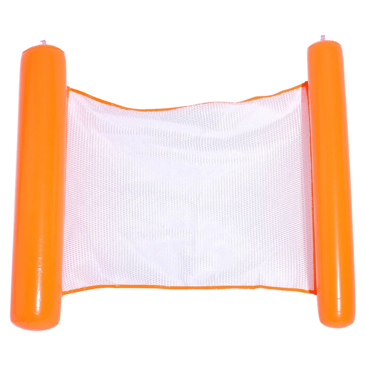 AQUAVIVA Hamac flottant gonflable | 130×70 cm | Chaise longue de piscine pliable avec dossier | Lit flottant pour piscine, plage & vacances