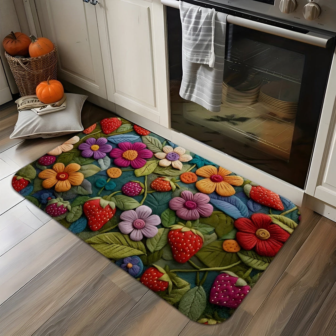 Tapis de sol 3D Florina | Surface douce comme le cachemire | Antidérapant & facile d'entretien | Pour salle de bain & entrée