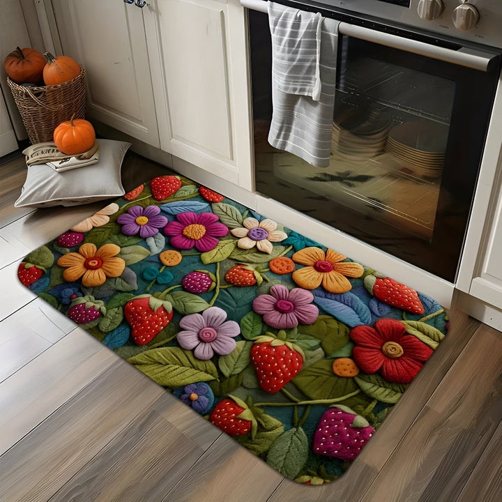Tapis de sol 3D Florina | Surface douce comme le cachemire | Antidérapant & facile d'entretien | Pour salle de bain & entrée