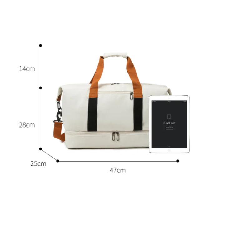 Sac de sport et de voyage Travana MoveLite | Sac d'entraînement léger avec compartiment à chaussures | 47×28×25 cm | Matériau Oxford | Pour le sport, les voyages et le quotidien
