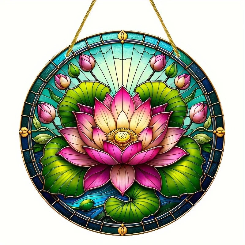 Attrape-Soleil Papillon AureliaLight | Panneau Rond en Acrylique | 15×15 cm / 20×20 cm | Décoration de Fenêtre & Mur